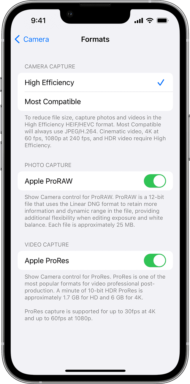 乌烈镇苹果13维修分享如何在 iPhone 13 Pro 机型中拍摄和管理 ProRes 视频 